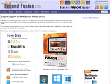 Tablet Screenshot of beyondfusion.com